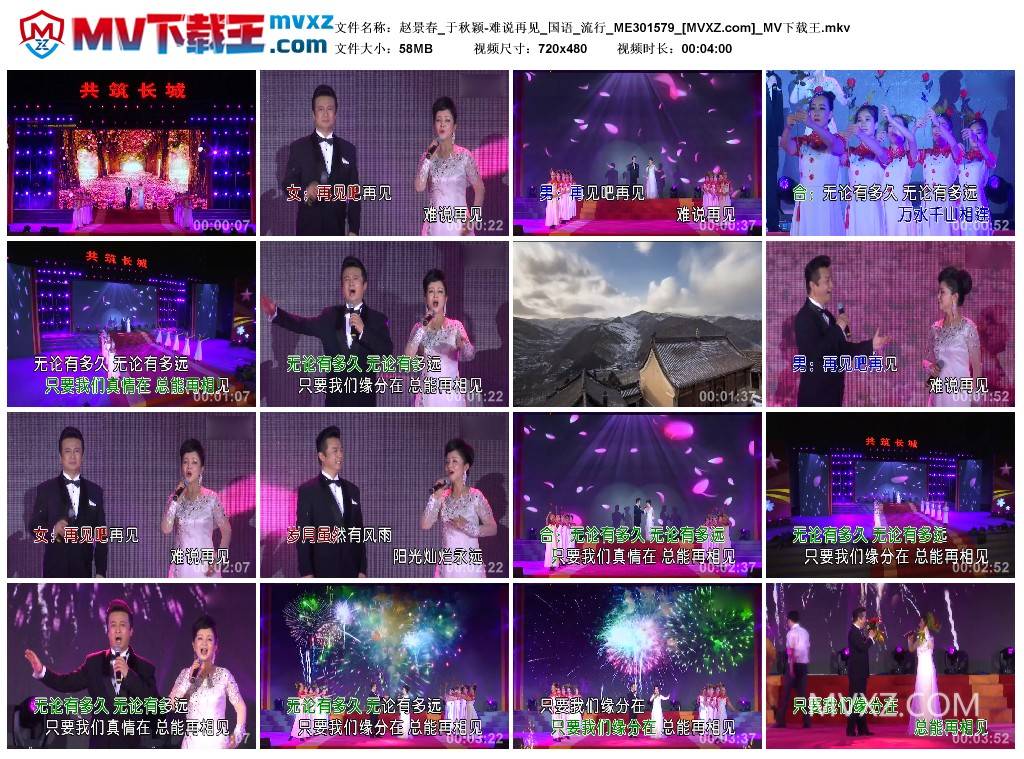 赵景春_于秋颖-难说再见_国语_流行_ME301579